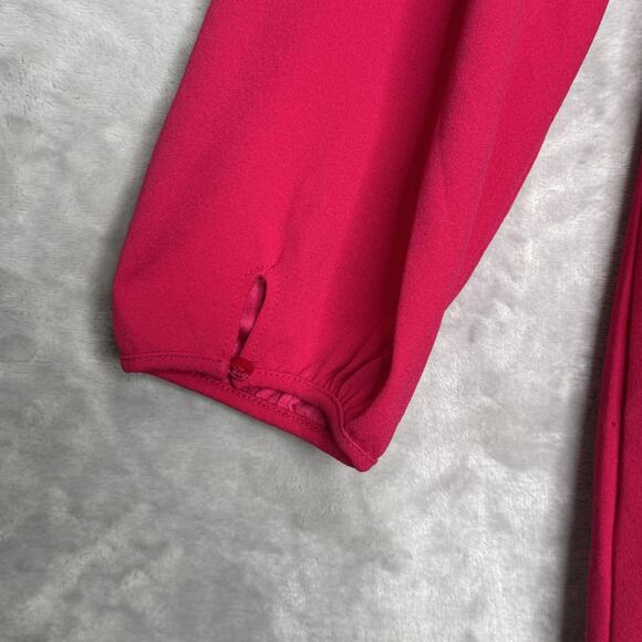 Talbots Top Womens Large Petite Pink 3/4 Sleeve Split Neck Stretch Pullover - Picture 10 of 10